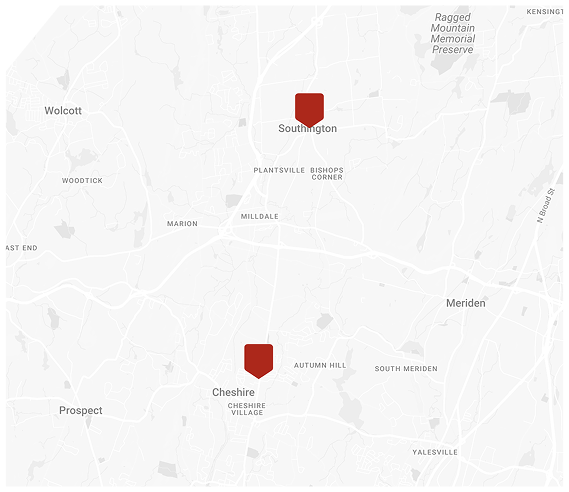 map of the two daniels locations